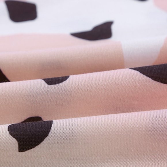 Light Blue Leopard Color Block Mini Dress - Picture 9 of 10